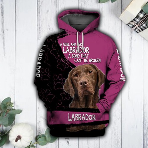 Unisex pink labrador - pink, chocolate