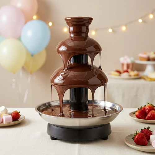 Chocolate fountain - chocolate,