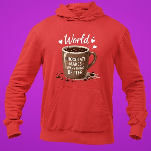 World chocolate day hoodie - day,