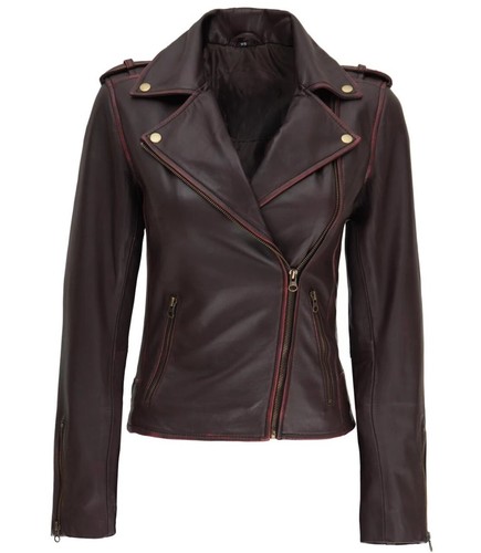 Womens genuine lambskin - genuine, brown
