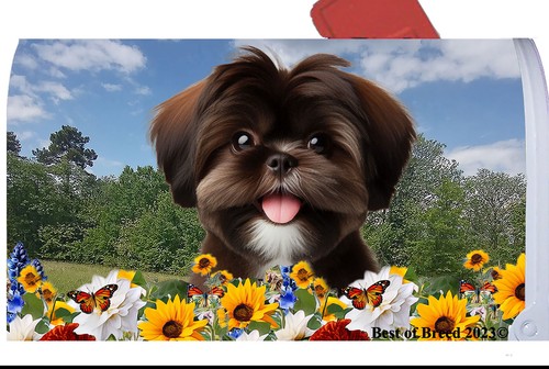 Shih tzu summer - tzu, flowers