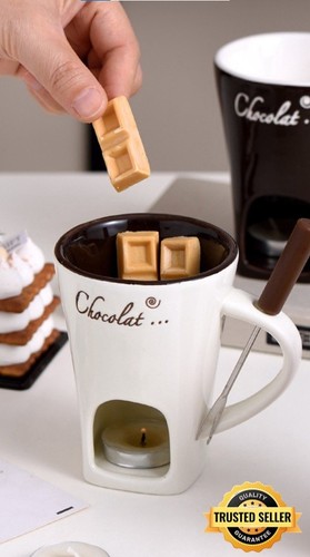 Ceramic chocolate melting mug - ceramic,
